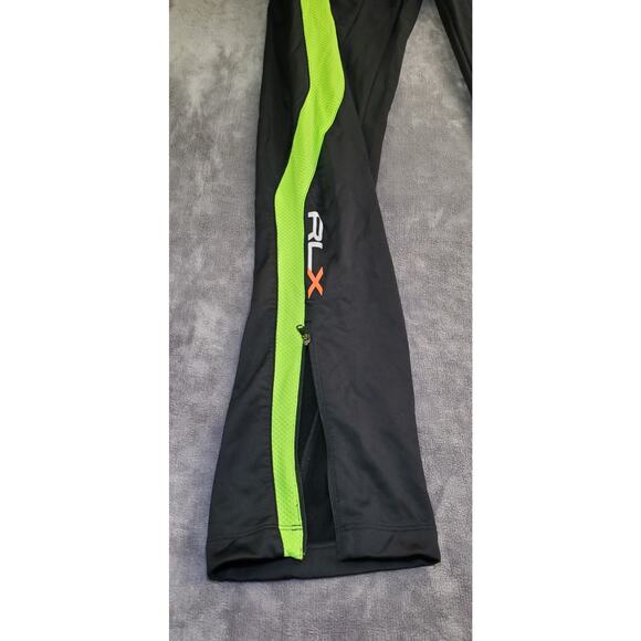 RLX Ralph Lauren Sz L Pants Mens Black Stretch Jogger Belted Tapered Golf C1-46 - Picture 4 of 9